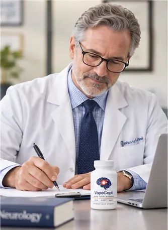 Dr. Mark D. Kaufman, MD reviewing the VapoCept formulation